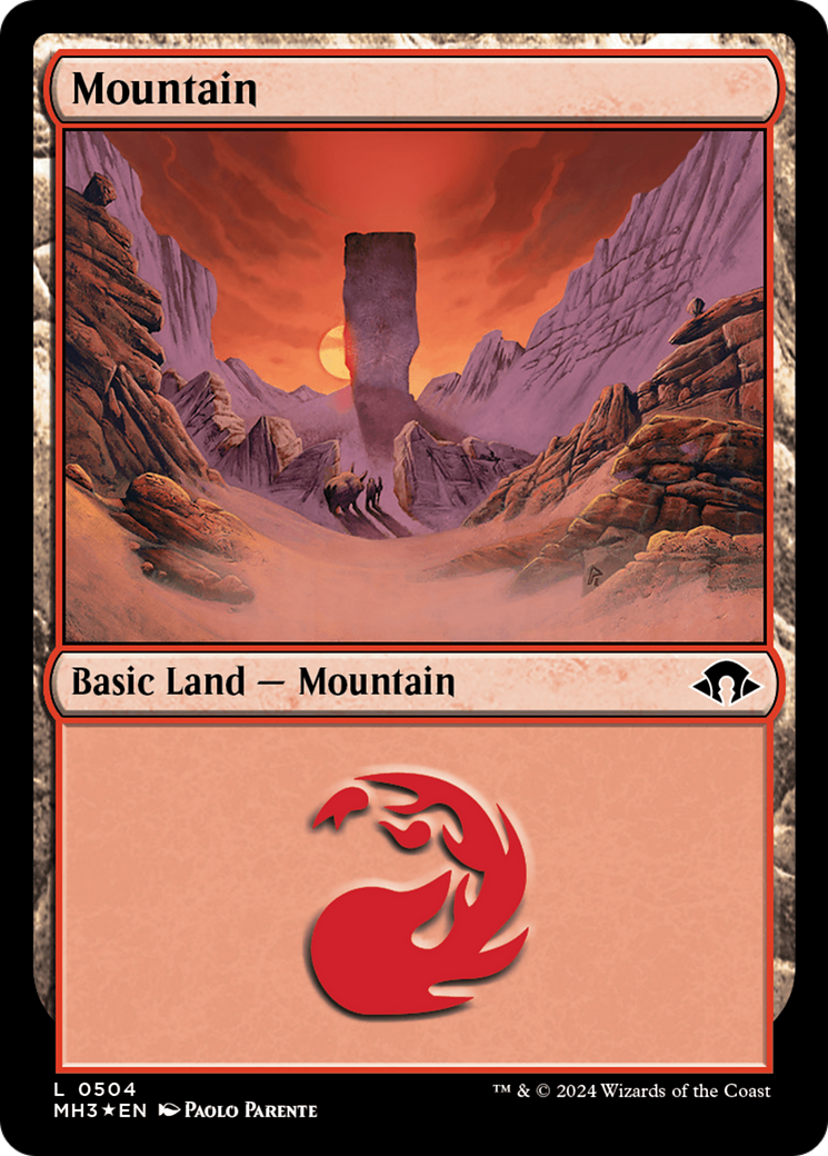 Mountain (0504) (Ripple Foil) [Modern Horizons 3] | Game Master's Emporium (The New GME)