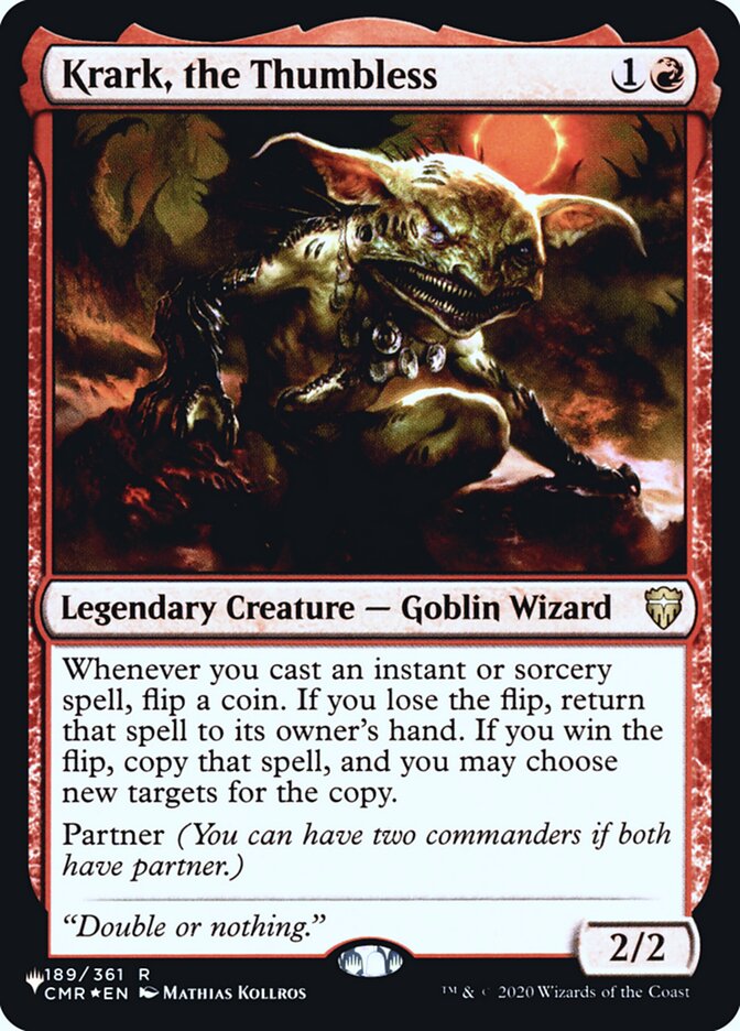 Krark, the Thumbless [Secret Lair: Heads I Win, Tails You Lose] | Game Master's Emporium (The New GME)
