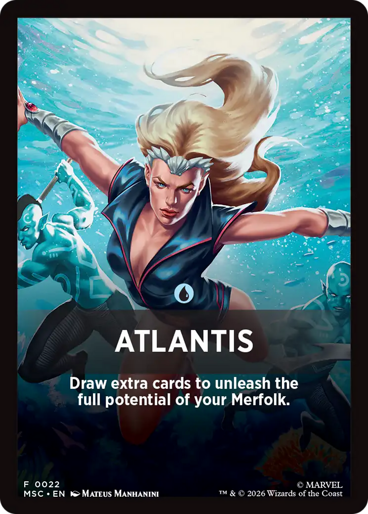 Atlantis Theme Card [Marvel Super Heroes Commander] | Game Master's Emporium (The New GME)