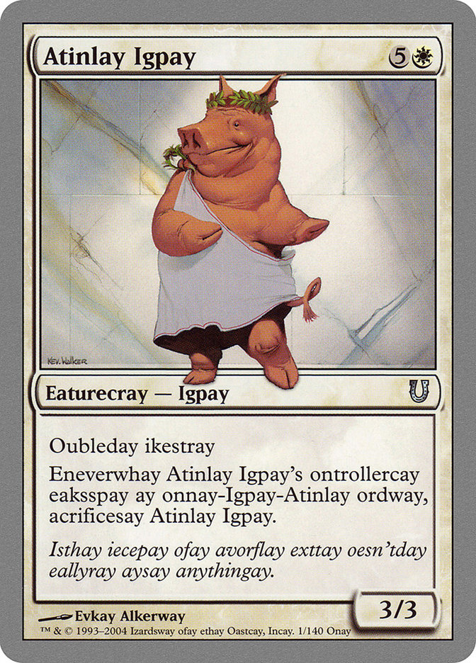 Atinlay Igpay [Unhinged] | Game Master's Emporium (The New GME)