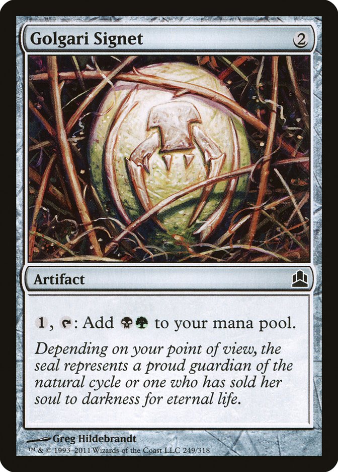 Golgari Signet [Commander 2011] | Game Master's Emporium (The New GME)