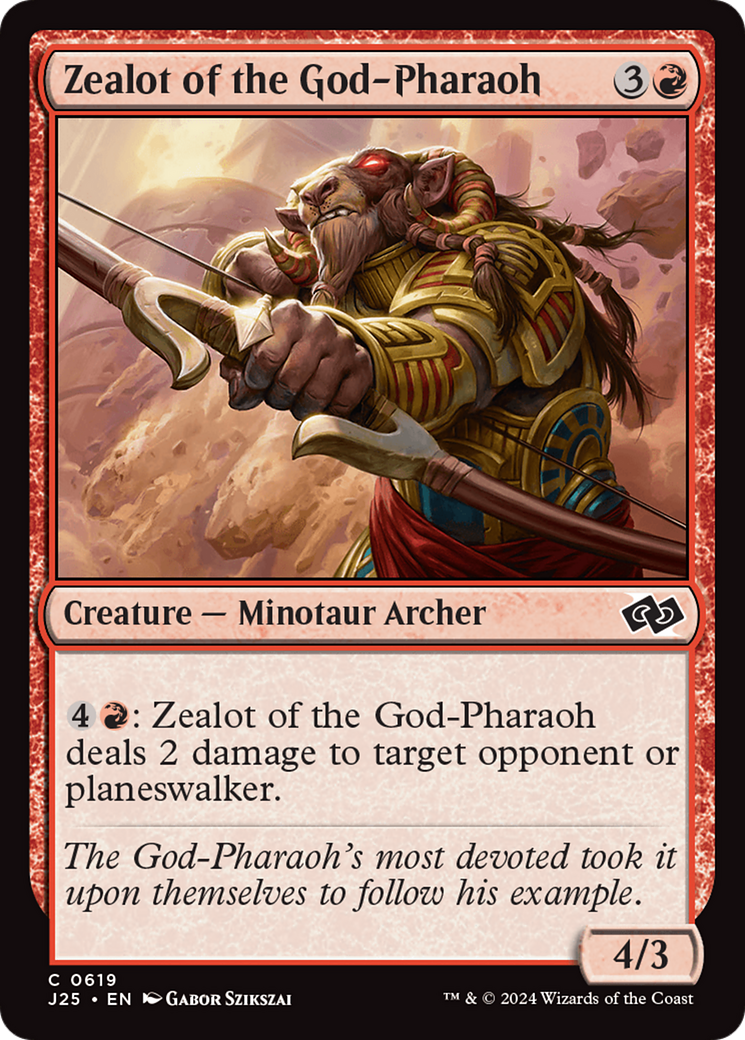 Zealot of the God-Pharaoh [Foundations Jumpstart] | Game Master's Emporium (The New GME)