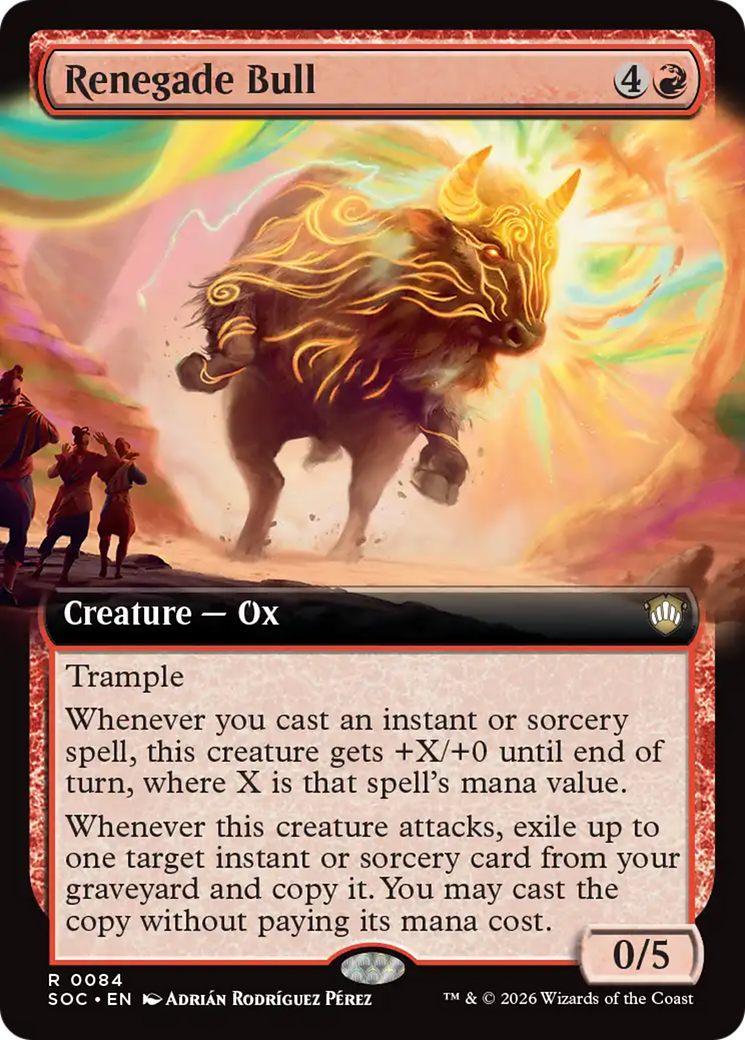 Renegade Bull (Extended Art) [Secrets of Strixhaven Commander] | Game Master's Emporium (The New GME)