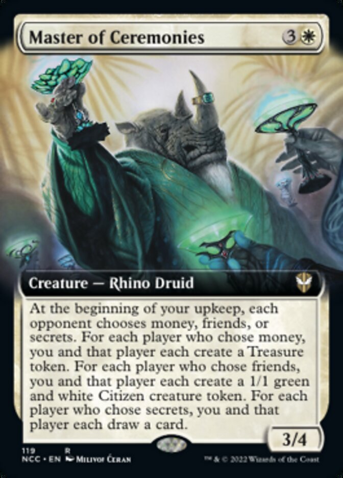 Master of Ceremonies (Extended Art) [Streets of New Capenna Commander] | Game Master's Emporium (The New GME)