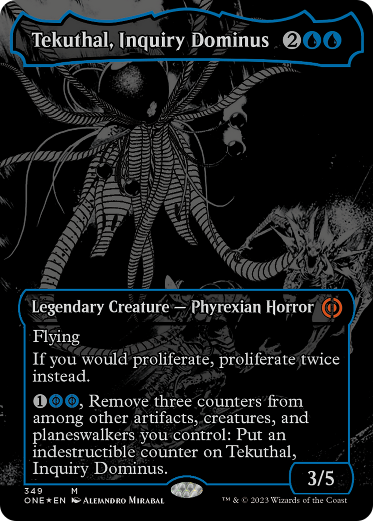 Tekuthal, Inquiry Dominus (Oil Slick Raised Foil) [Phyrexia: All Will Be One] | Game Master's Emporium (The New GME)