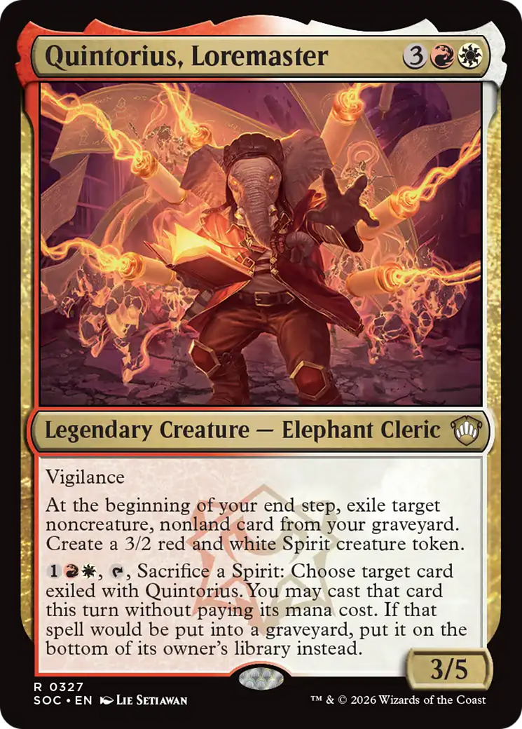 Quintorius, Loremaster [Secrets of Strixhaven Commander] | Game Master's Emporium (The New GME)
