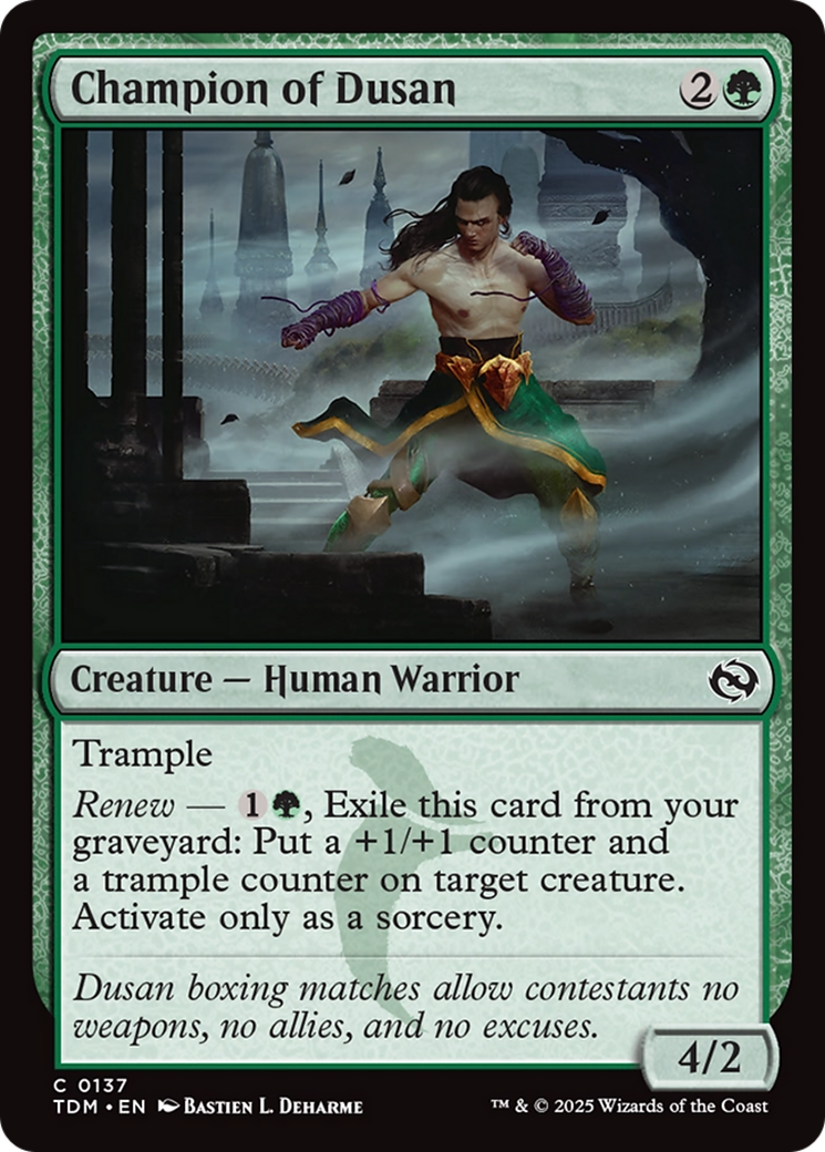 Champion of Dusan [Tarkir: Dragonstorm] | Game Master's Emporium (The New GME)