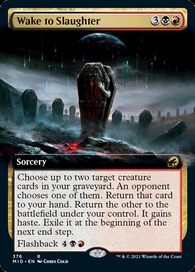 Wake to Slaughter (Extended Art) [Innistrad: Midnight Hunt] | Game Master's Emporium (The New GME)