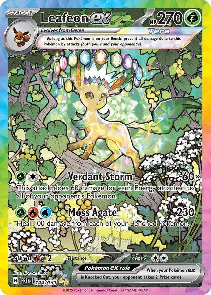 Leafeon ex (144/131) [Scarlet & Violet: Prismatic Evolutions] | Game Master's Emporium (The New GME)