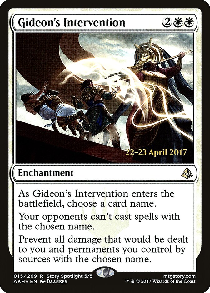 Gideon's Intervention [Amonkhet Prerelease Promos] | Game Master's Emporium (The New GME)
