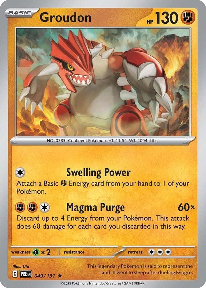 Groudon (049/131) [Scarlet & Violet: Prismatic Evolutions] | Game Master's Emporium (The New GME)