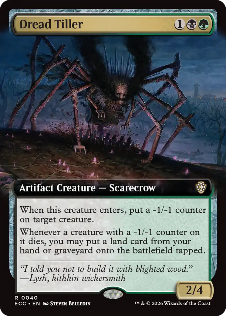 Dread Tiller (Extended Art) [Lorwyn Eclipsed Commander] | Game Master's Emporium (The New GME)