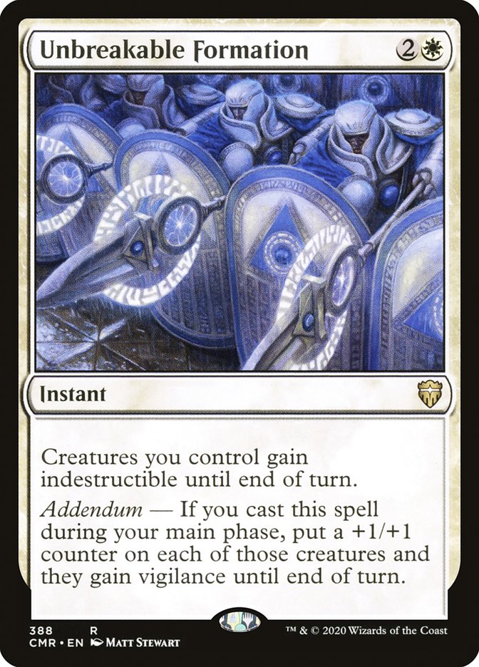 Unbreakable Formation [Commander Legends] | Game Master's Emporium (The New GME)