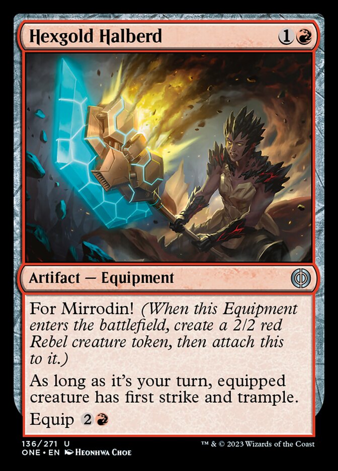 Hexgold Halberd [Phyrexia: All Will Be One] | Game Master's Emporium (The New GME)