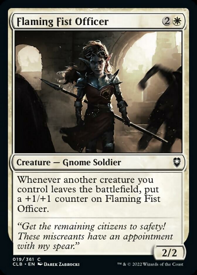 Flaming Fist Officer [Commander Legends: Battle for Baldur's Gate] | Game Master's Emporium (The New GME)