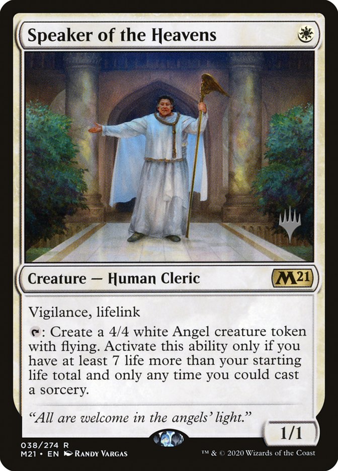 Speaker of the Heavens (Promo Pack) [Core Set 2021 Promos] | Game Master's Emporium (The New GME)