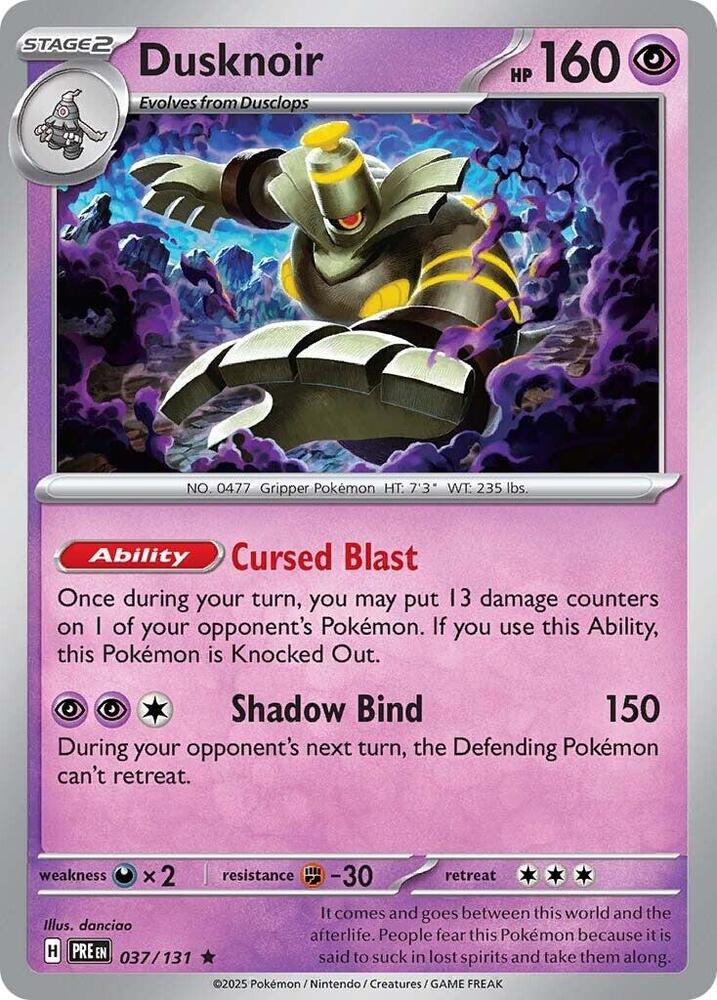 Dusknoir (037/131) [Scarlet & Violet: Prismatic Evolutions] | Game Master's Emporium (The New GME)