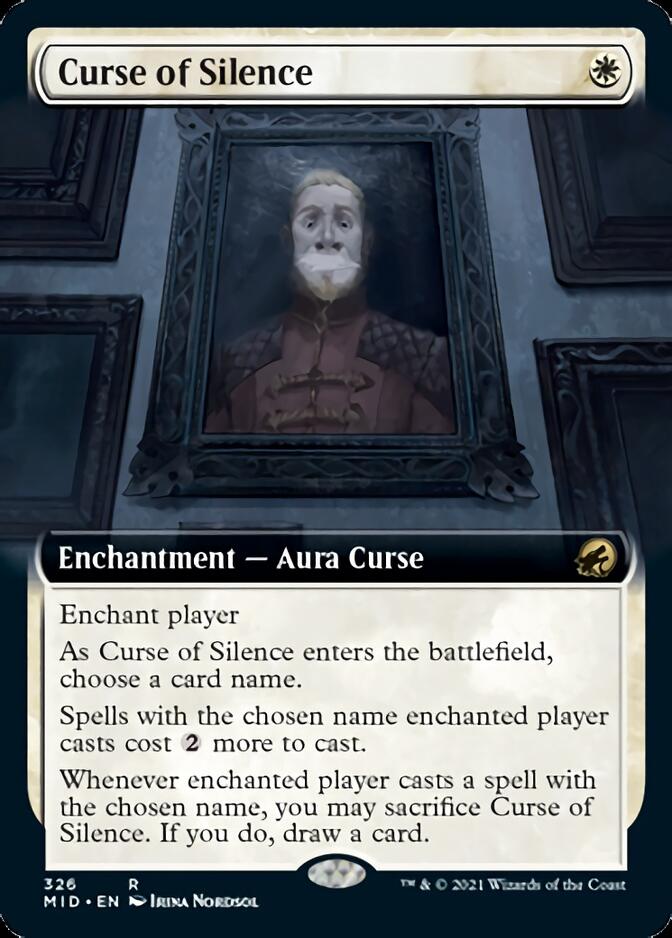 Curse of Silence (Extended Art) [Innistrad: Midnight Hunt] | Game Master's Emporium (The New GME)