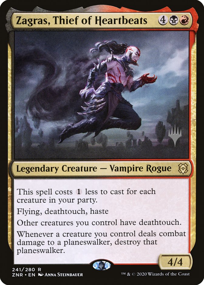 Zagras, Thief of Heartbeats (Promo Pack) [Zendikar Rising Promos] | Game Master's Emporium (The New GME)