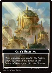 Food // City's Blessing Double-Sided Token [Secrets of Strixhaven Commander Tokens] | Game Master's Emporium (The New GME)