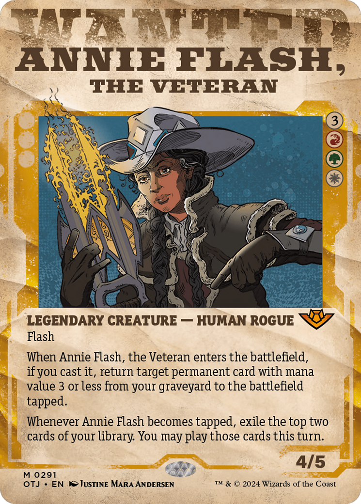 Annie Flash, the Veteran (Showcase) [Outlaws of Thunder Junction] | Game Master's Emporium (The New GME)