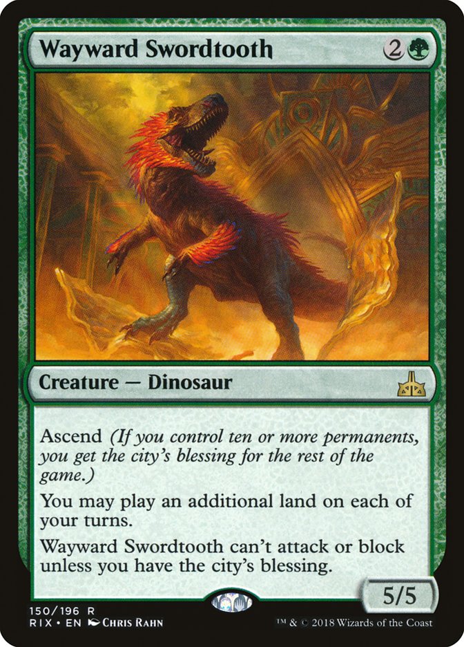 Wayward Swordtooth [Rivals of Ixalan] | Game Master's Emporium (The New GME)