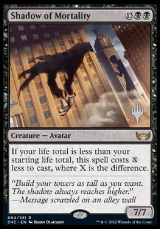 Shadow of Mortality (Promo Pack) [Streets of New Capenna Promos] | Game Master's Emporium (The New GME)