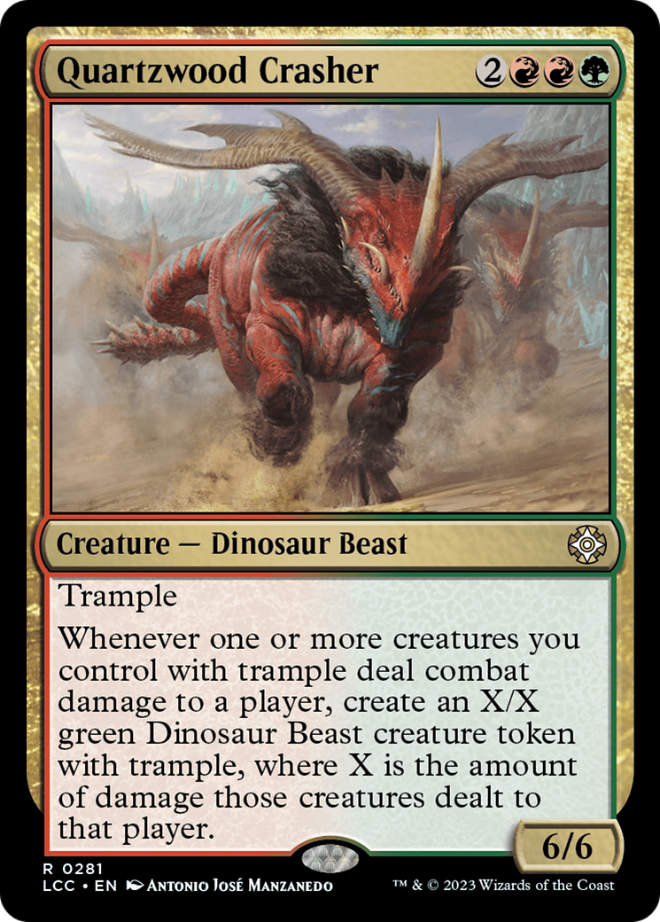 Quartzwood Crasher [The Lost Caverns of Ixalan Commander] | Game Master's Emporium (The New GME)