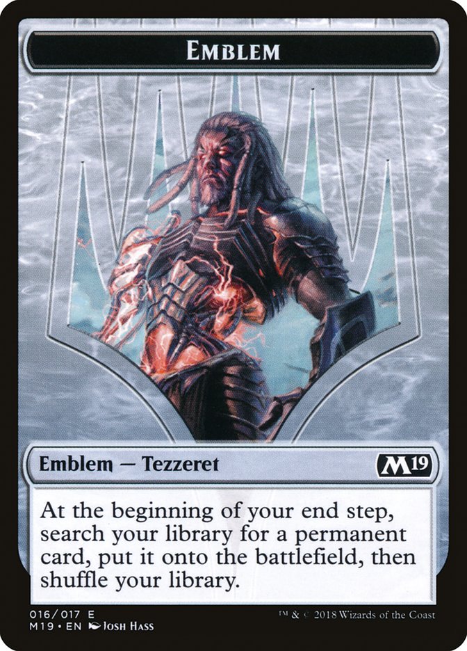 Tezzeret, Artifice Master Emblem [Core Set 2019 Tokens] | Game Master's Emporium (The New GME)