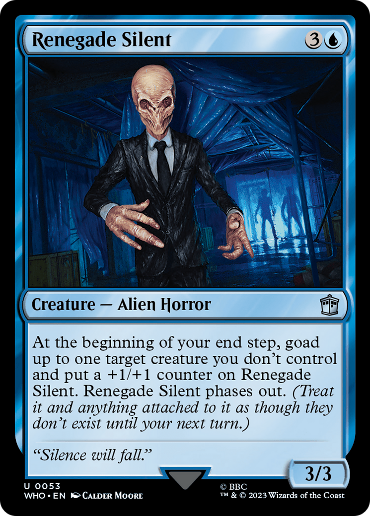 Renegade Silent [Doctor Who] | Game Master's Emporium (The New GME)