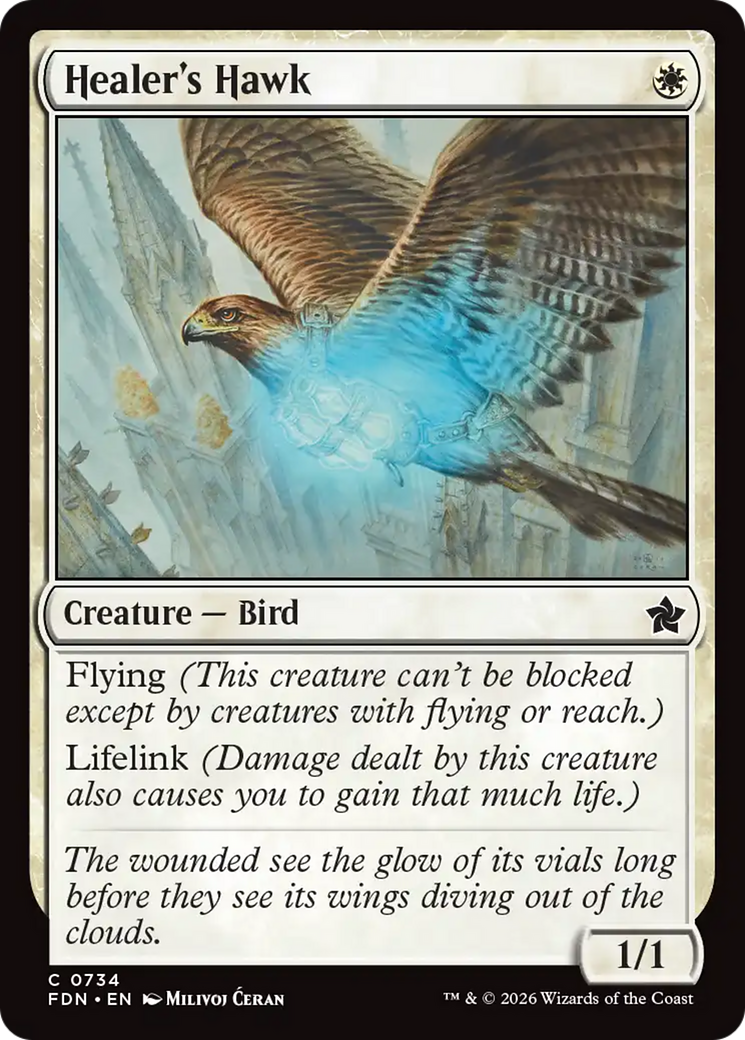 Healer's Hawk (0734) [Foundations] | Game Master's Emporium (The New GME)