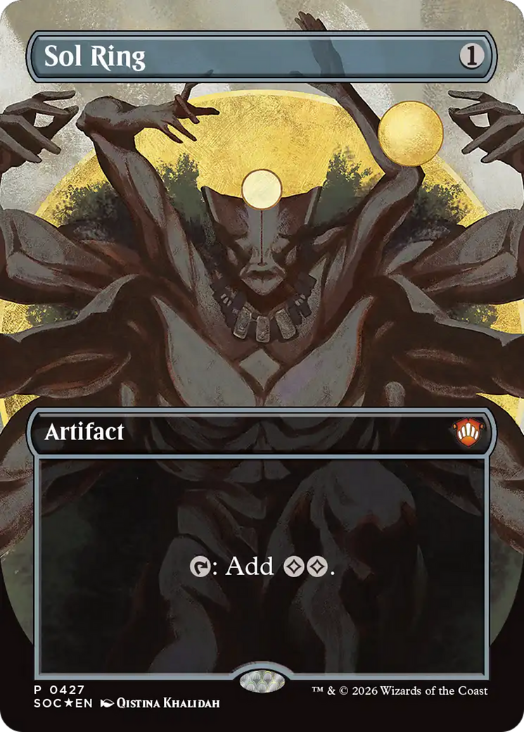 Sol Ring (Borderless) [Secrets of Strixhaven Commander] | Game Master's Emporium (The New GME)