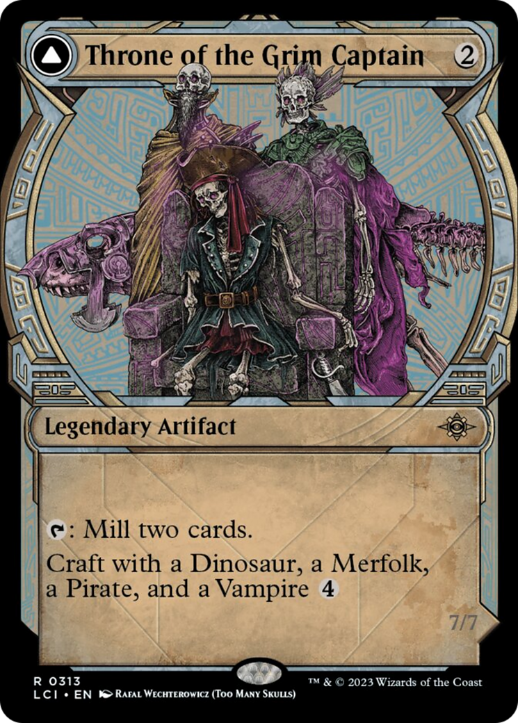 Throne of the Grim Captain // The Grim Captain (Showcase) [The Lost Caverns of Ixalan] | Game Master's Emporium (The New GME)
