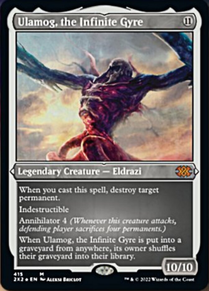 Ulamog, the Infinite Gyre (Foil Etched) [Double Masters 2022] | Game Master's Emporium (The New GME)
