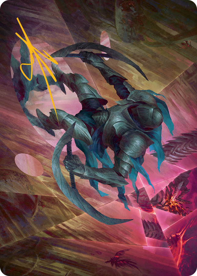 Xerex Strobe-Knight Art Card (Gold-Stamped Signature) [March of the Machine Art Series] | Game Master's Emporium (The New GME)