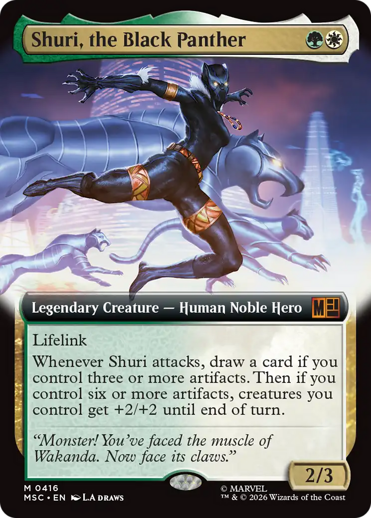 Shuri, the Black Panther (Extended Art) [Marvel Super Heroes Commander] | Game Master's Emporium (The New GME)