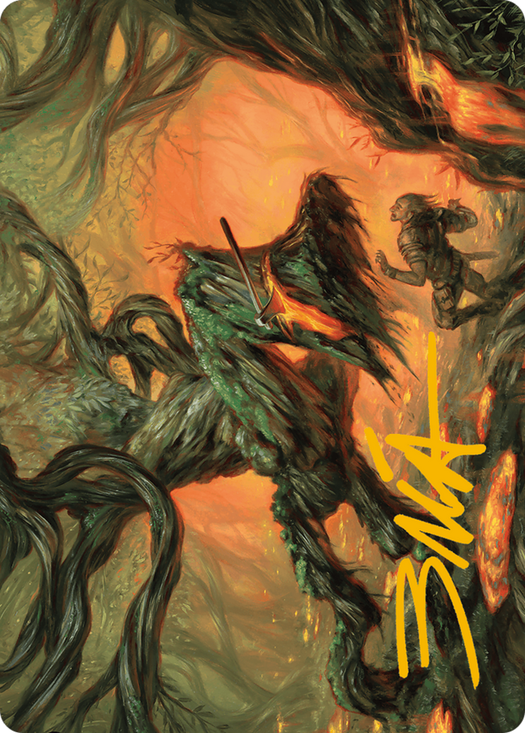 Stump Stomp Art Card (Gold-Stamped Signature) [Modern Horizons 3 Art Series] | Game Master's Emporium (The New GME)