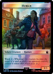 Human (0038) // Clue (0055) Double-Sided Token (Surge Foil) [Doctor Who Tokens] | Game Master's Emporium (The New GME)