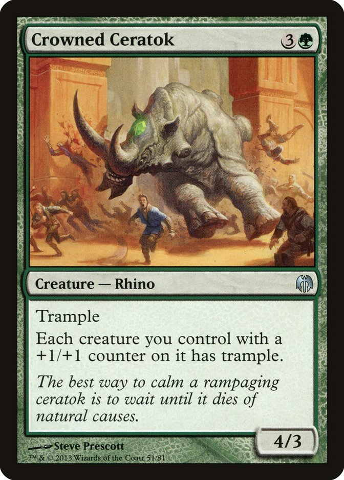 Crowned Ceratok [Duel Decks: Heroes vs. Monsters] | Game Master's Emporium (The New GME)