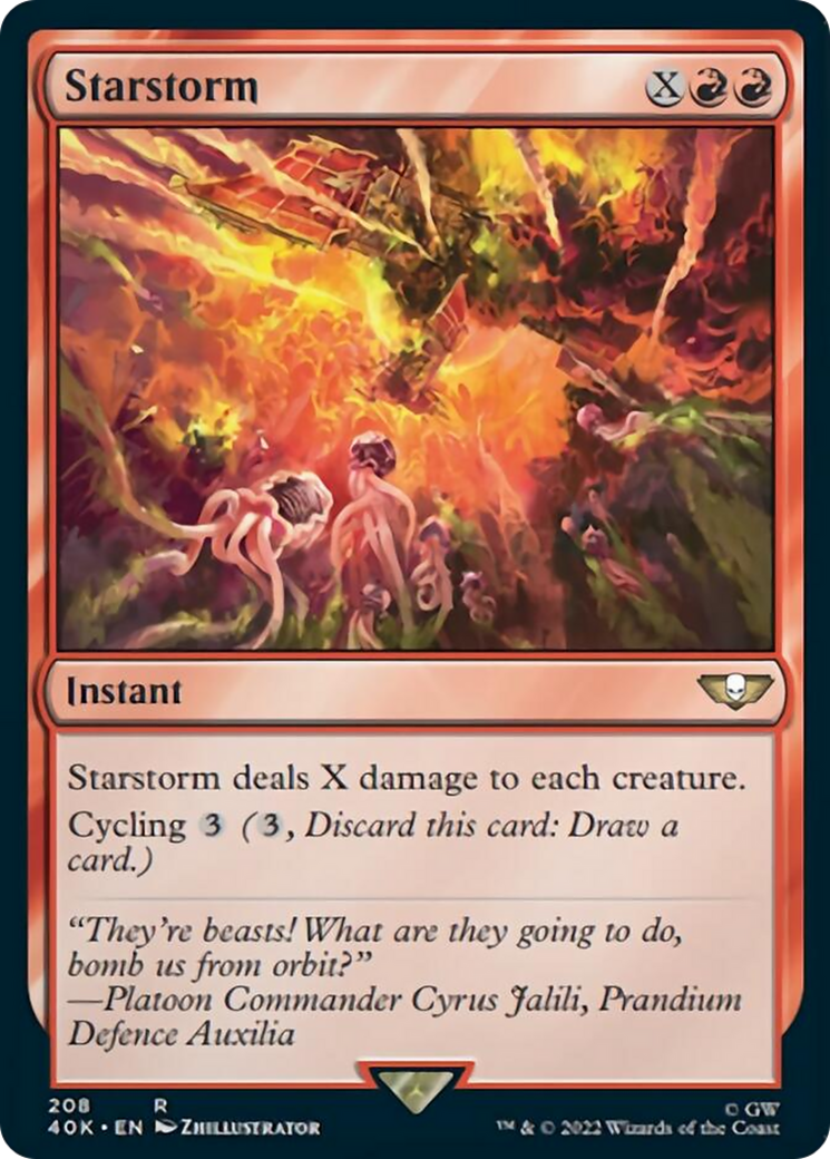 Starstorm (Surge Foil) [Warhammer 40,000] | Game Master's Emporium (The New GME)