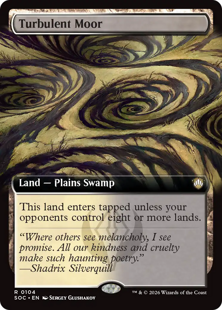 Turbulent Moor (Extended Art) [Secrets of Strixhaven Commander] | Game Master's Emporium (The New GME)