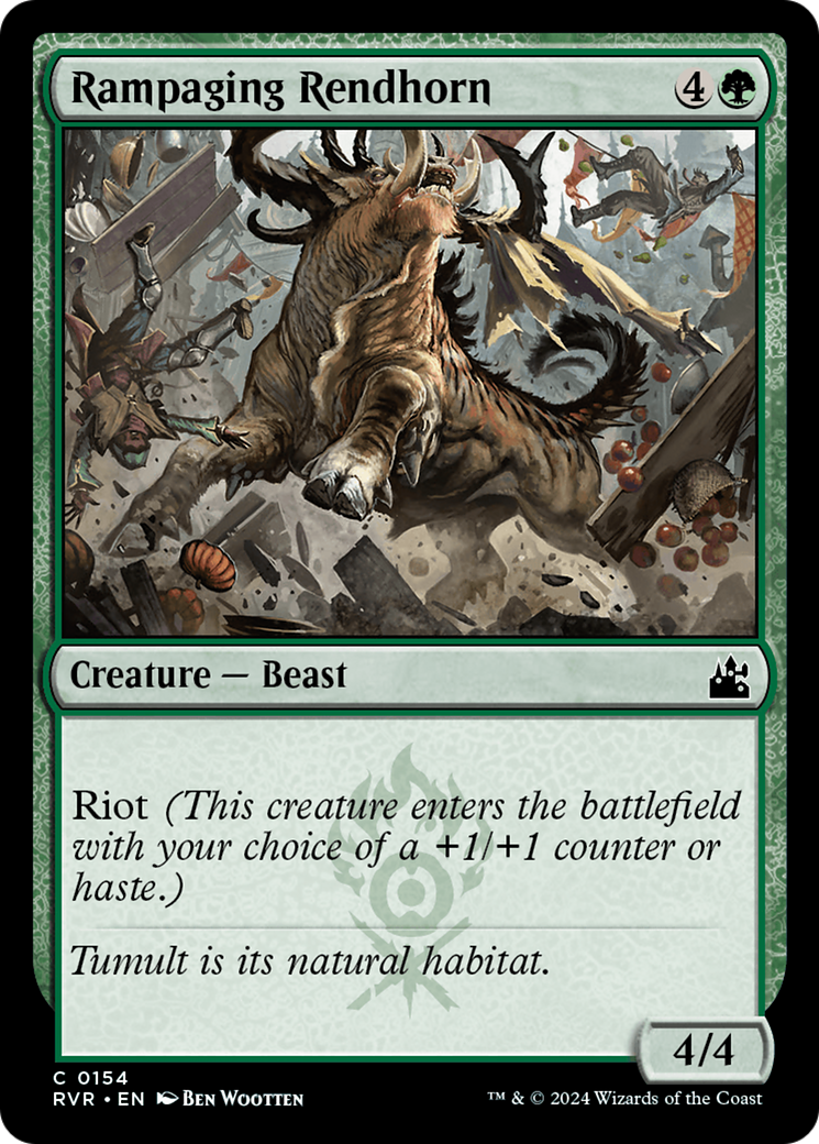 Rampaging Rendhorn [Ravnica Remastered] | Game Master's Emporium (The New GME)