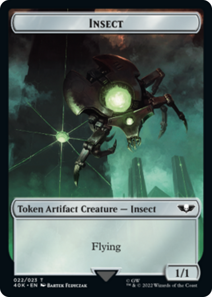 Necron Warrior // Insect Double-Sided Token [Warhammer 40,000 Tokens] | Game Master's Emporium (The New GME)