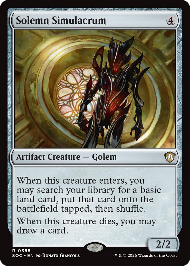 Solemn Simulacrum [Secrets of Strixhaven Commander] | Game Master's Emporium (The New GME)