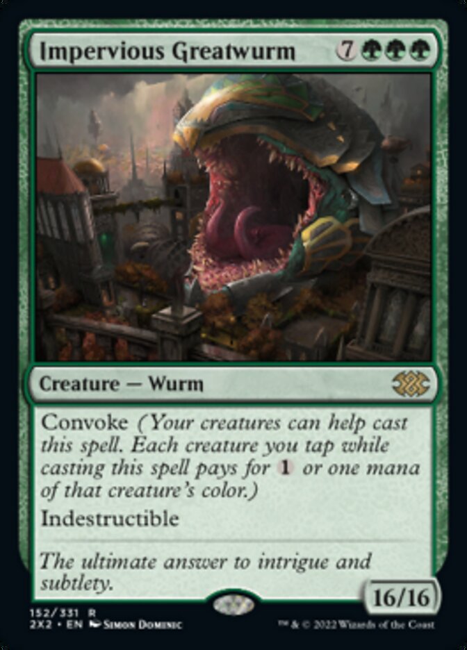 Impervious Greatwurm [Double Masters 2022] | Game Master's Emporium (The New GME)