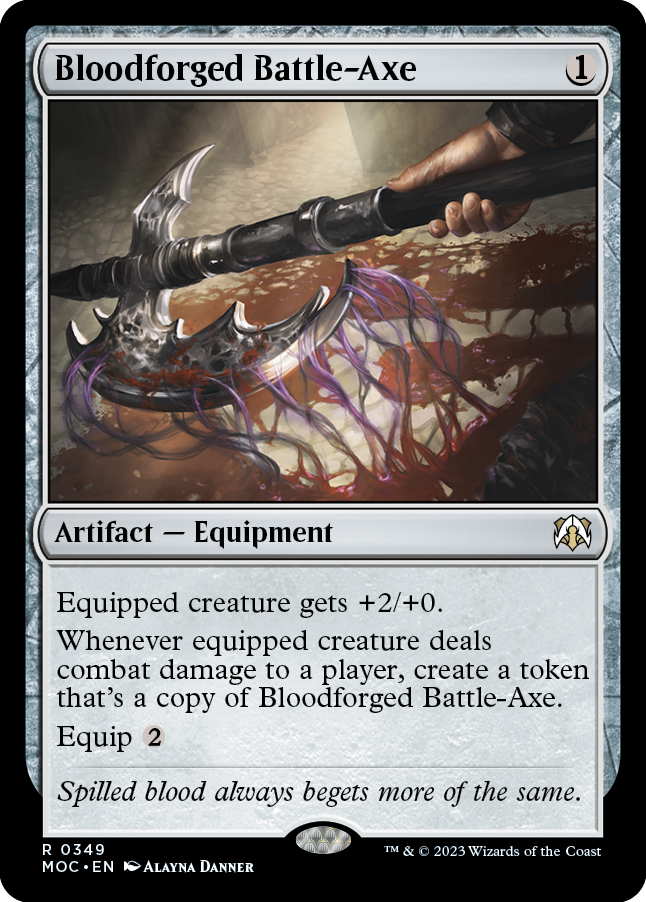 Bloodforged Battle-Axe [March of the Machine Commander] | Game Master's Emporium (The New GME)