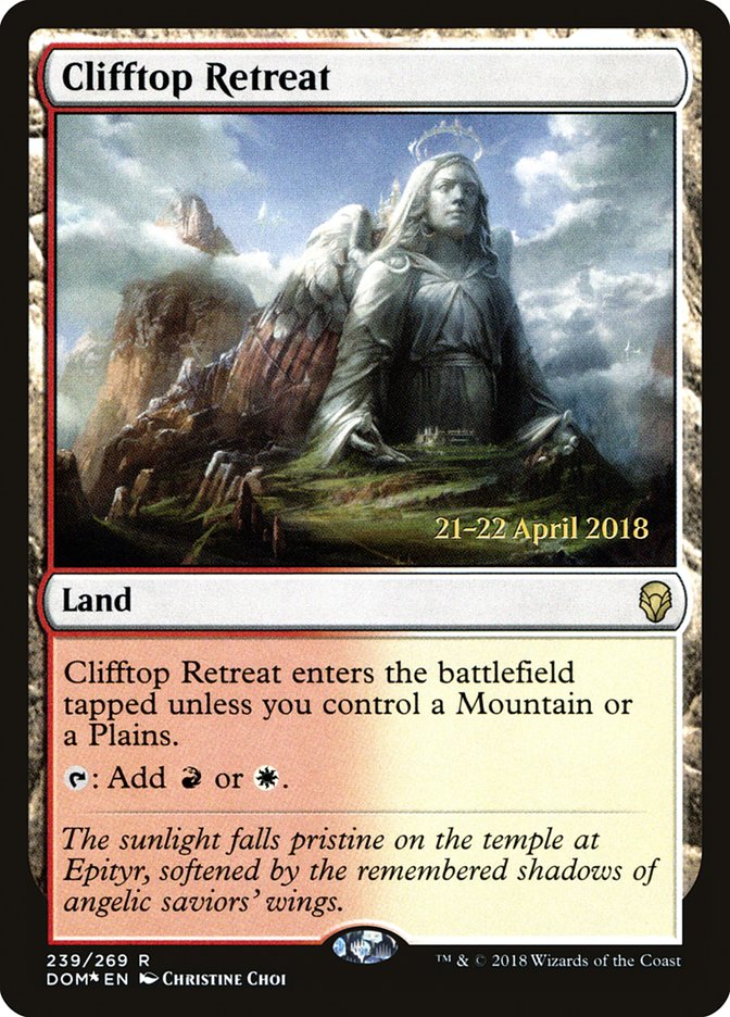 Clifftop Retreat [Dominaria Prerelease Promos] | Game Master's Emporium (The New GME)