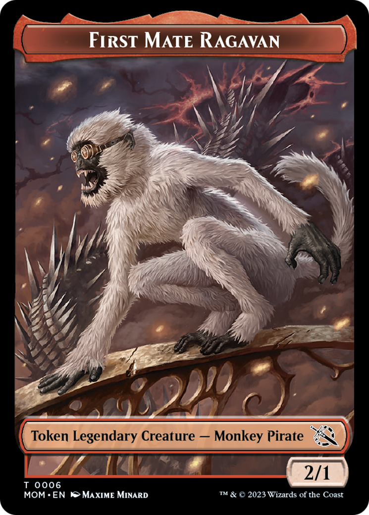 First Mate Ragavan // Thopter Double-Sided Token [March of the Machine Tokens] | Game Master's Emporium (The New GME)