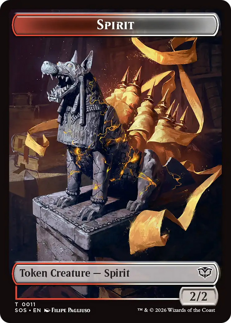 Fractal (0005) // Spirit (0011) Double-Sided Token [Secrets of Strixhaven Tokens] | Game Master's Emporium (The New GME)