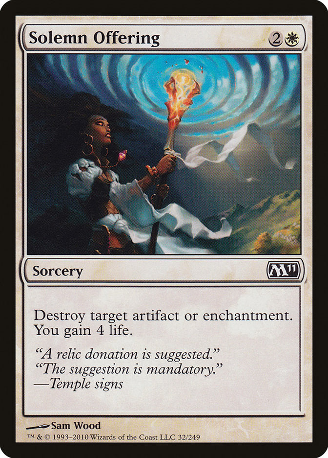 Solemn Offering [Magic 2011] | Game Master's Emporium (The New GME)